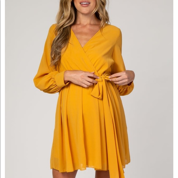 Pinkblush Yellow Tie Dress - Picture 3 of 16